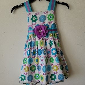 Rare Editions Girls Party Floral Dress Size 5 $52